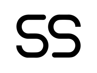 Modern Minimalist Logo Design of "SR" .Clean, bold, and contemporary logo featuring the initials "SR".