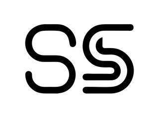 Modern Minimalist Logo Design of "SR" .Clean, bold, and contemporary logo featuring the initials "SR".
