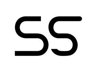 Modern Minimalist Logo Design of "SR" .Clean, bold, and contemporary logo featuring the initials "SR".
