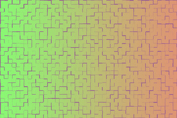 Abstract Geometric Gradient Green to Orange