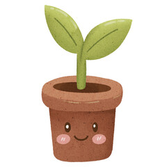 cute plant in pot 