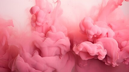 Obraz premium Abstract Pink Ink Cloud in Water – Fluid Art Background