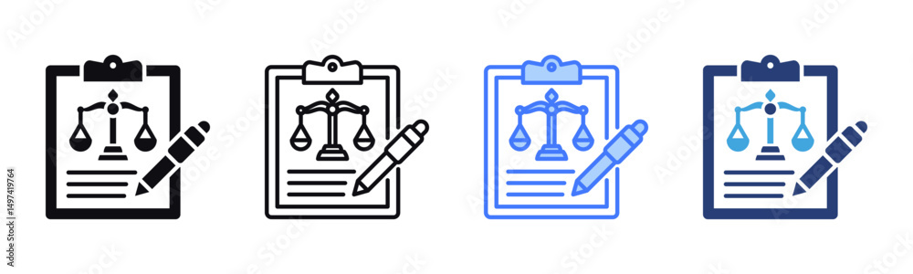 Poster Drafting icon sheet multiple style collection