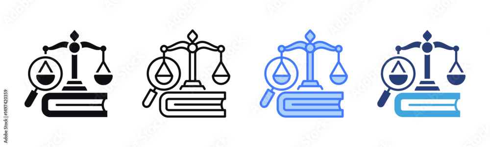 Poster Analysis icon sheet multiple style collection