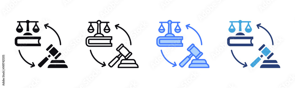 Poster Precedent icon sheet multiple style collection