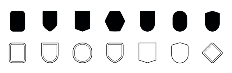 Ornamental label frames. Old ornate emblem. Decorative sticker and retro badge. Vector Vintage Frame Set Ornate borders