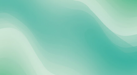 Green swirls cascade across the canvas