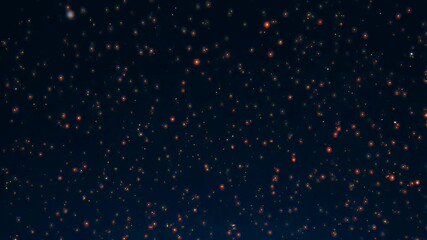 Thousands of sparkling golden stars scattered across a deep blue night sky creating a dense, shimmering celestial tapestry