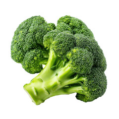 Fresh Broccoli Head Closeup , isolated on white background png