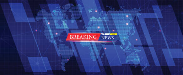 Breaking News Global Broadcast Background