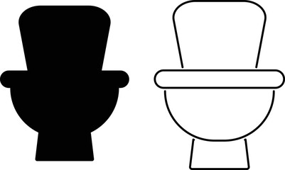 Toilet icon. Home efficiency. WC restroom sign business concept. WC icon toilet or restroom. Bathroom sign