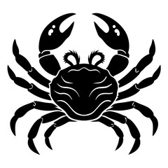 black and white crab