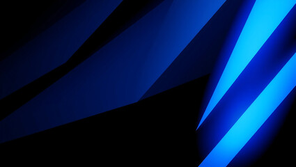 Modern black dark blue white abstract background. Minimal. Color gradient. Geometric shape. Lines stripe triangle angle 3d shadow. Design. Futuristic. Metal metallic effect.Light shine.Luxury premium