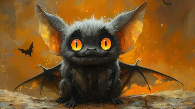 cute hellowen bat