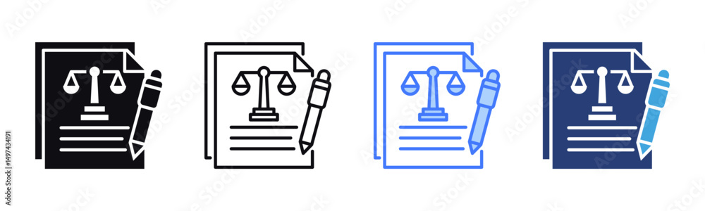 Poster Essay icon sheet multiple style collection