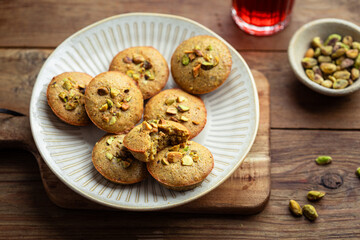 gâteaux moelleux financier cakes fait maison amande et pistache