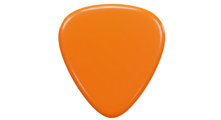 Orange guitar pick