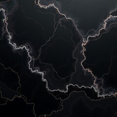 Deep black marble with striking white and blue streaks