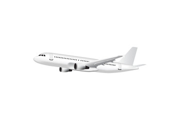 Simple airplane, Airbus vector illustration.