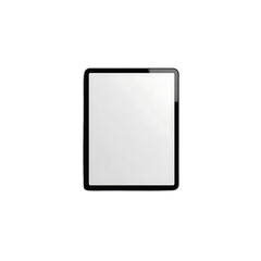 Tablet PC isolated on Transparent background with a blank screen