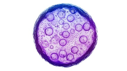 Microscopic bacteria isolated on white background