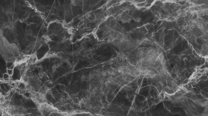 Abstract black and white marble texture with intricate veining patterns, showcasing natural elegance and depth, perfect for backgrounds and design projects