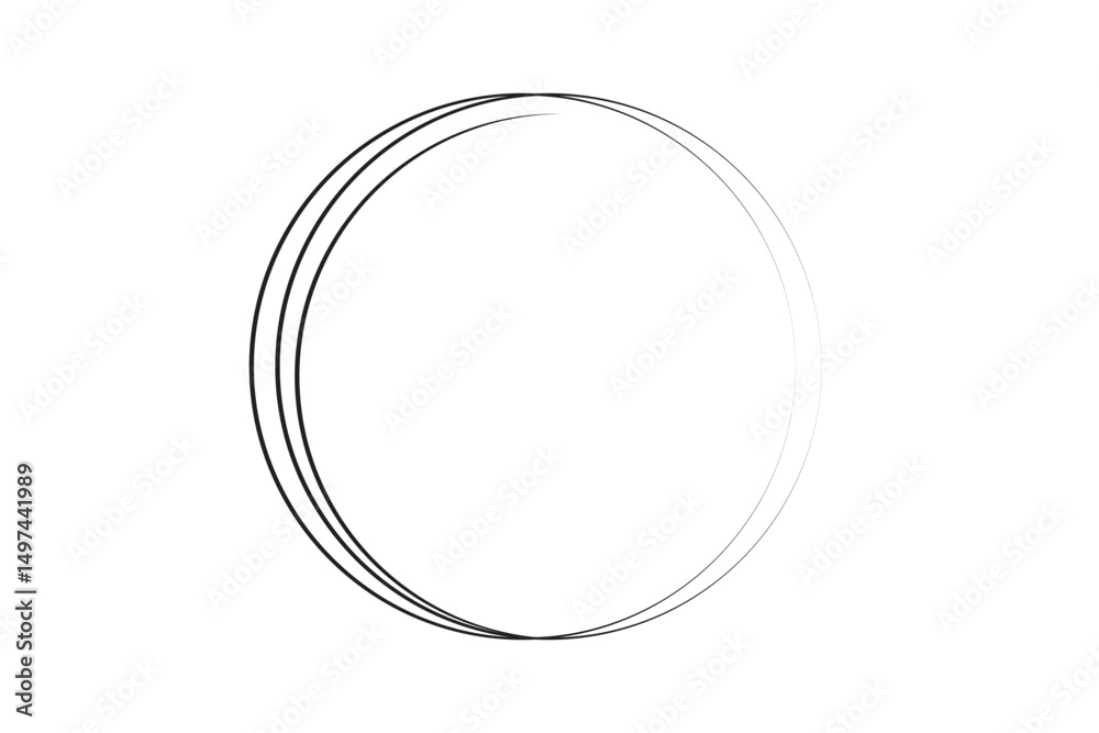 Canvas Prints hand drawn circle highlighter set. circle, pen draw. vector marker circular lines, doodle round circ