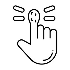 Obraz premium Swelling line icon