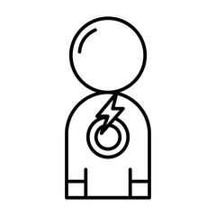 Chest Pain line icon