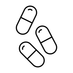 Capsule line icon