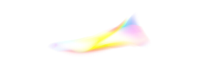 Neon Rainbow Stream PNG Transparent Light Trail for Futuristic Abstract Art