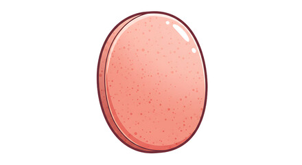 Pink oval shape