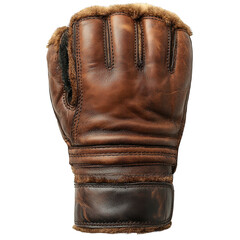Buy vintage leather baseball glove antique sports equipment collectors item on transparent background