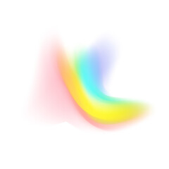 Color Flow PNG Transparent Rainbow Gradient Light Effect for Abstract Background Design