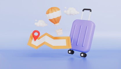 Obraz premium Navigation for travel planning world tour, Location point marker of map or navigation pin icon