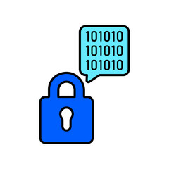 Icon a encrypted, isolated against a clean background.