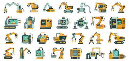 Collection of Industrial Robots and Automated Machinery