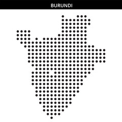 Fototapeta premium Illustration of the outline of Burundi