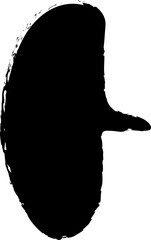 Speech bubbles ink brush, comics, messages