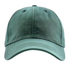 Buy green baseball cap dad hat plain cotton twill adjustable strap online on transparent background