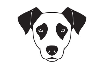 portrait of a dog icon vector illustration design 
