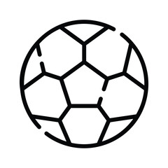 Obraz premium A line style icon denoting a football, premium design