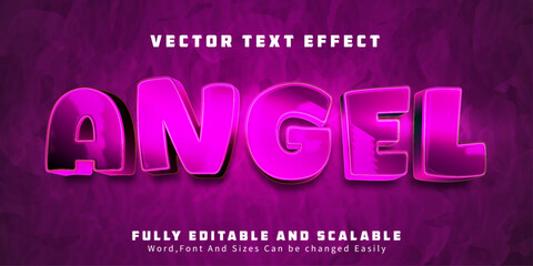 Angels editable text effect editable girls and heaven text style