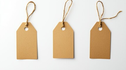 Name tags isolated on white background