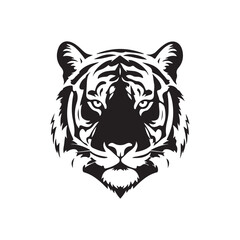 tiger vector icon  simple  illustration  design 