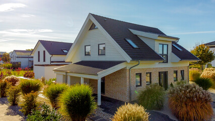 Moderne Wohnsiedlung in Deutschland