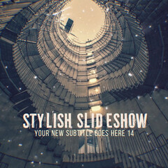 Stylish Slideshow with Images Sliced Into 3D Layers. Square Stories for Social Media.