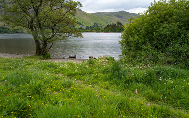 View across Ullswater at Patterdale, Lake District