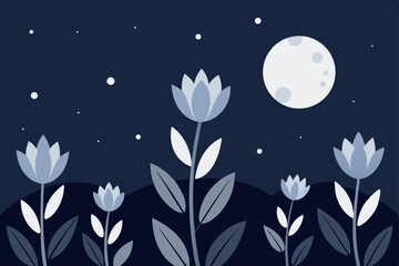 blue flower background