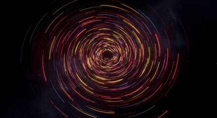Spiral Vortex Meteor Abstract Background in Space